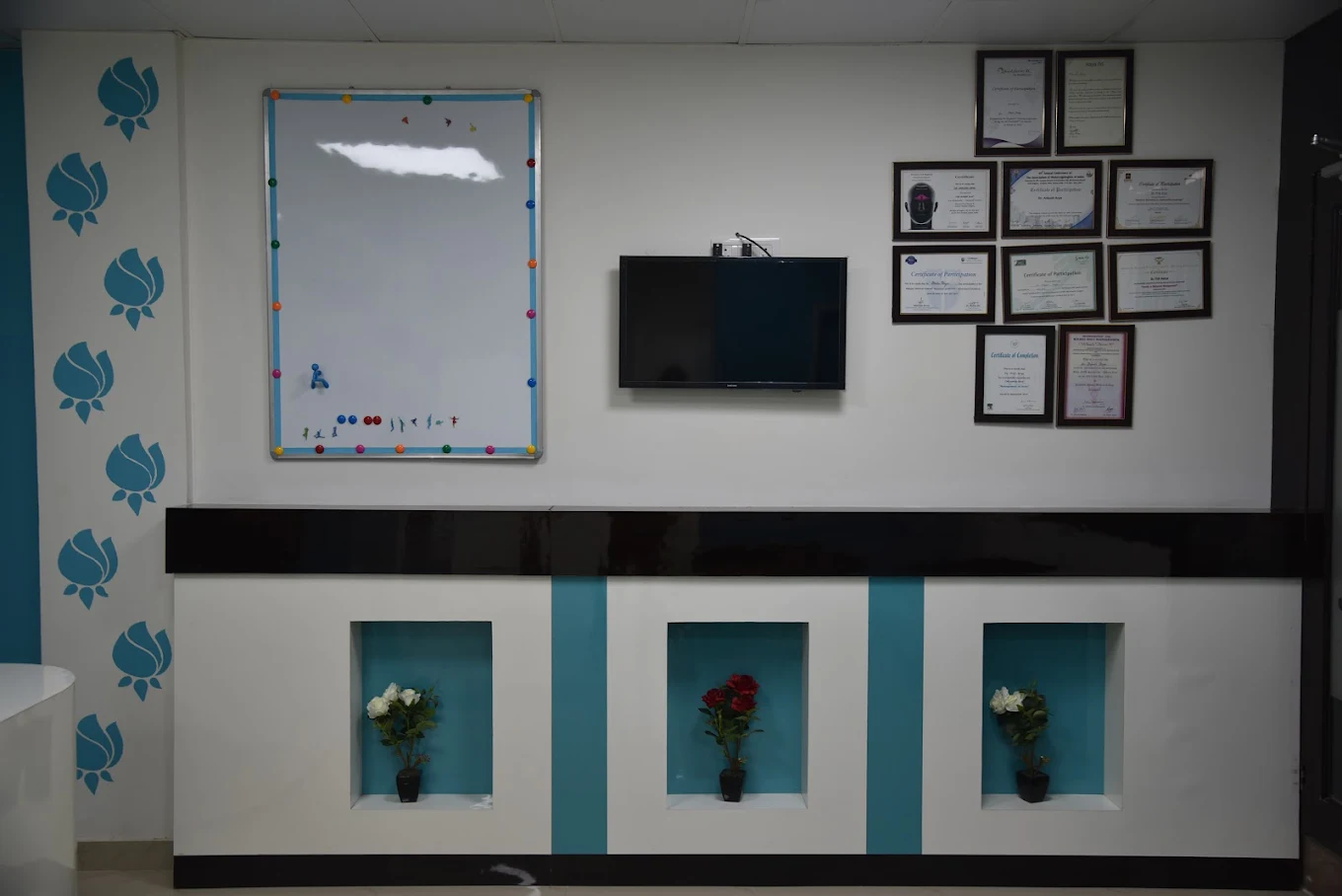 Clinic certificates at Essense Clinic Gurgaon